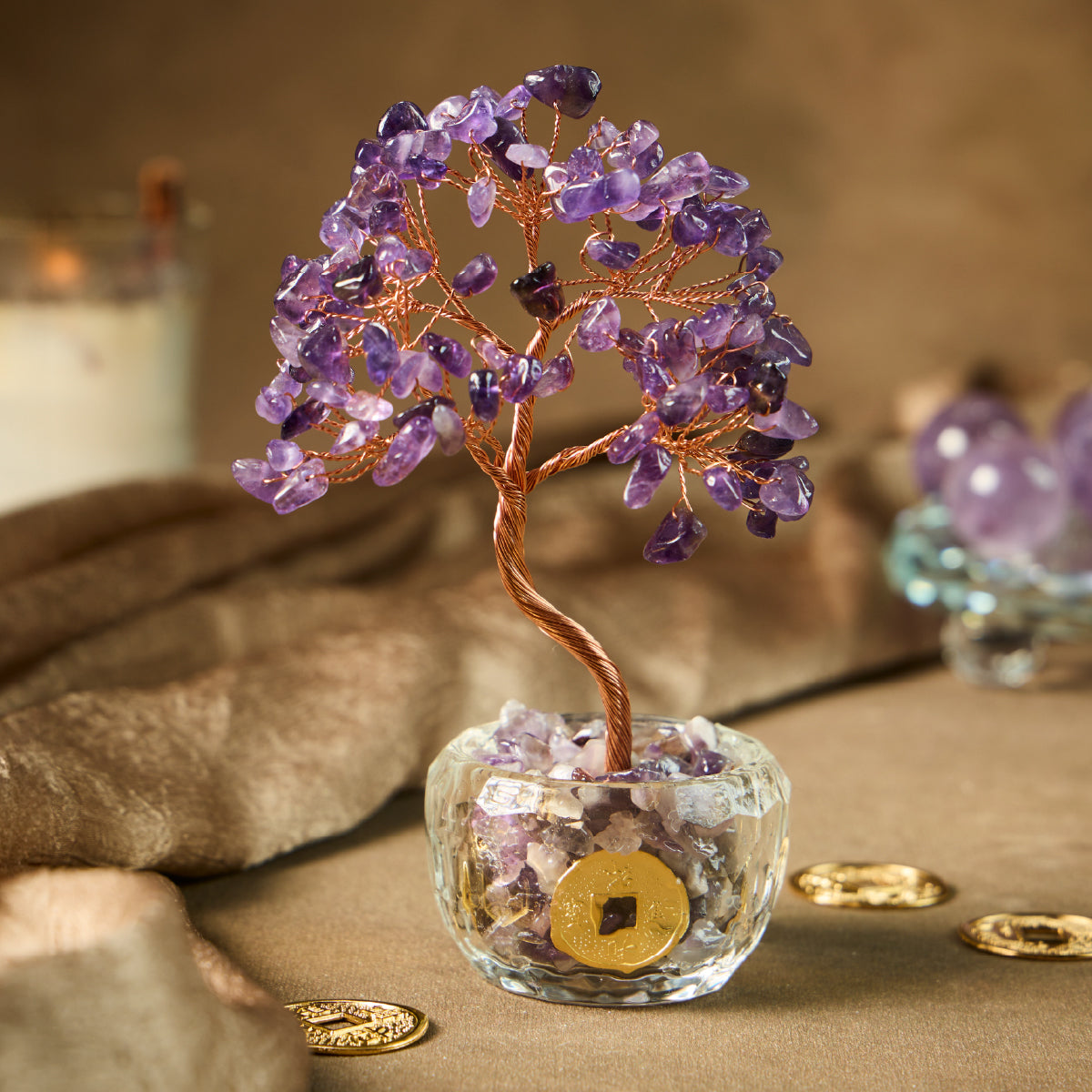 Rooted Radiance - Desktop Crystal Chi tree